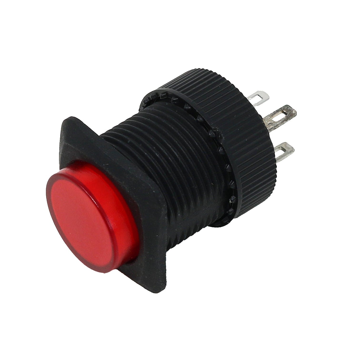 16mm Illuminated Pushbutton - Red Momentary by The Pi Hut - The Pi Hut