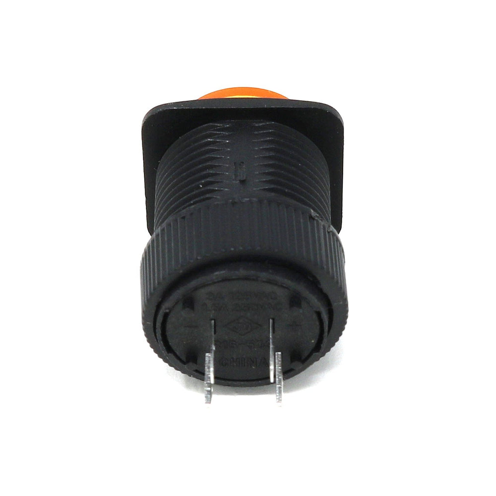16mm Illuminated Pushbutton - Yellow Latching On/Off Switch by The Pi Hut - The Pi Hut