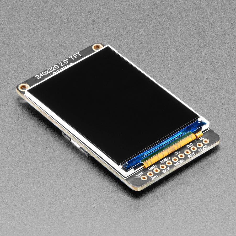 2.0" 320x240 Color IPS TFT Display with microSD Card Breakout - EYESPI - The Pi Hut