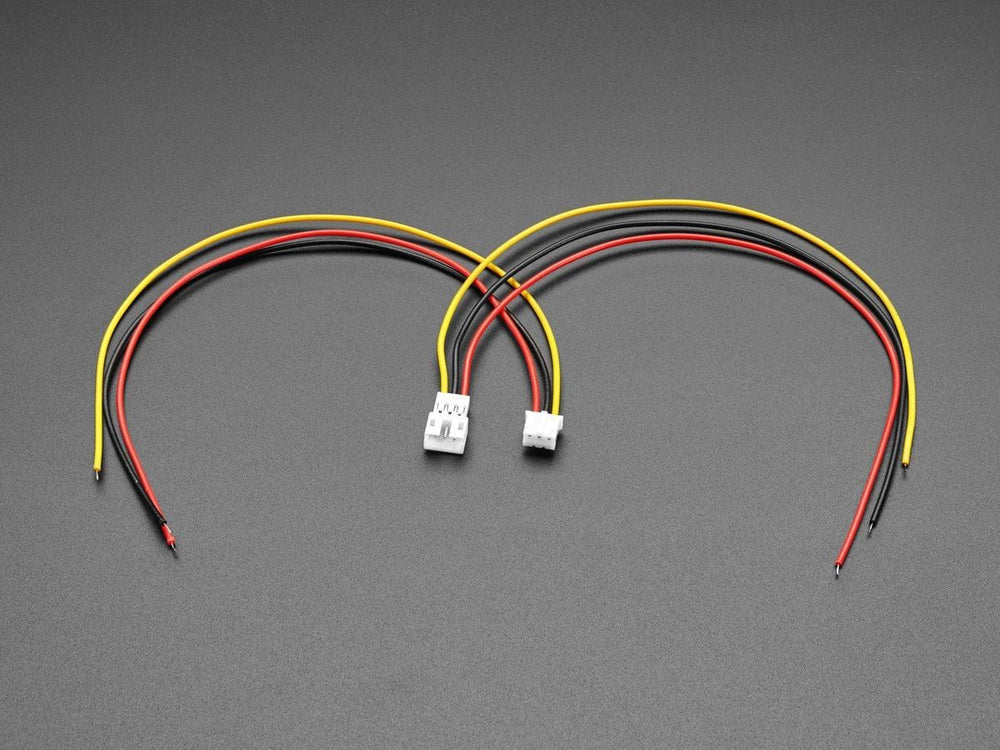 2.0mm Pitch 3-pin Cable Matching Pair - JST PH Compatible by The Pi Hut - The Pi Hut