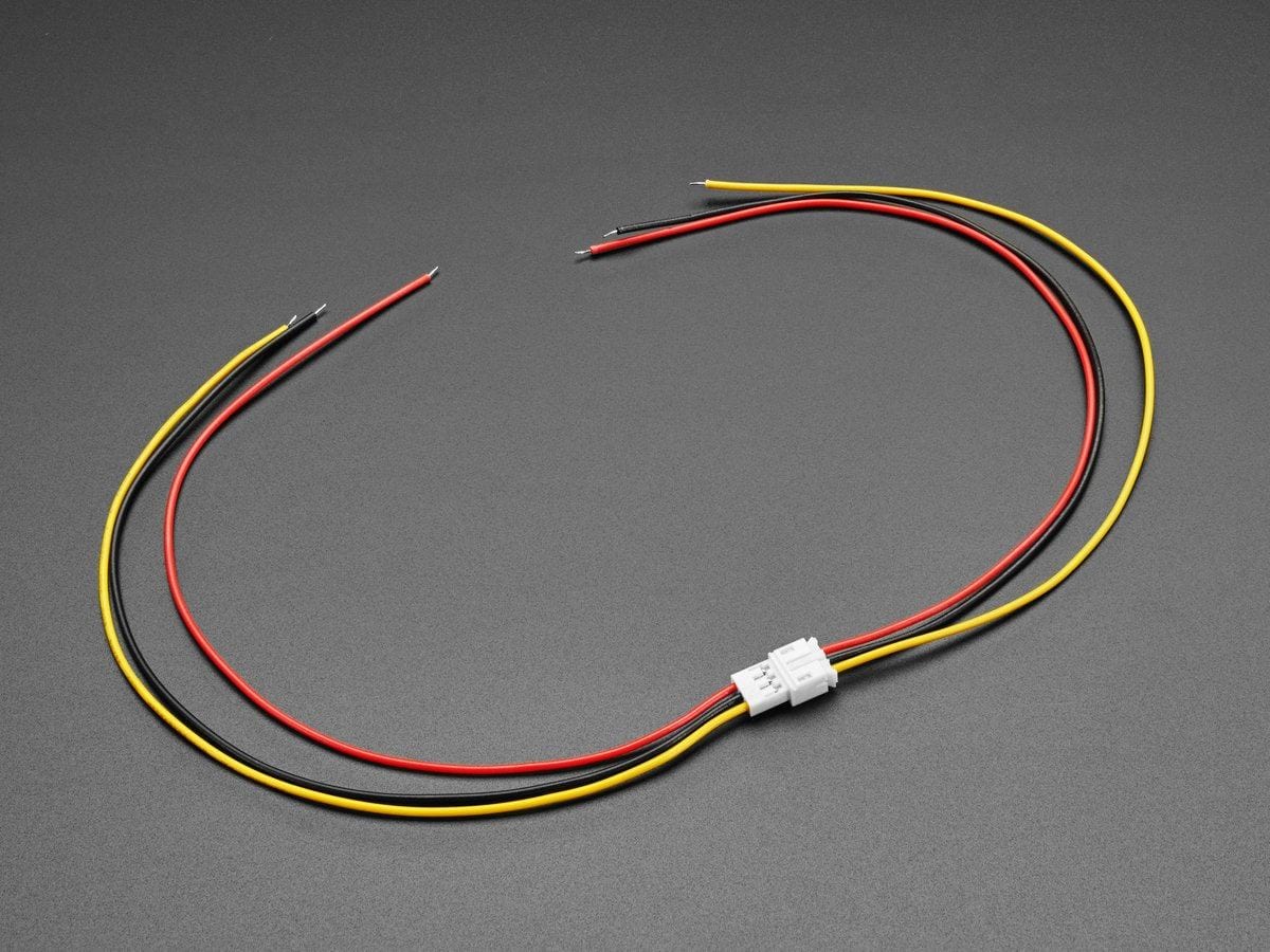 2.0mm Pitch 3-pin Cable Matching Pair - JST PH Compatible by The Pi Hut - The Pi Hut