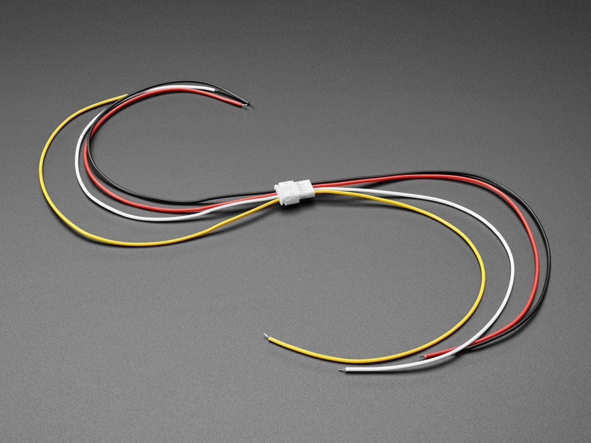 2.0mm Pitch 4-pin Cable Matching Pair - JST PH Compatible by The Pi Hut - The Pi Hut