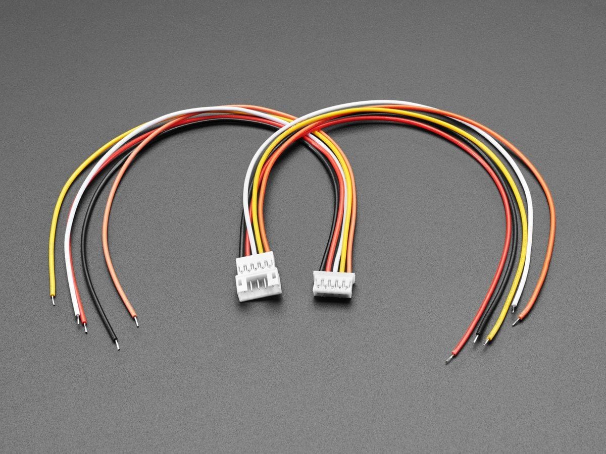 2.0mm Pitch 5-pin Cable Matching Pair - JST PH Compatible by The Pi Hut - The Pi Hut