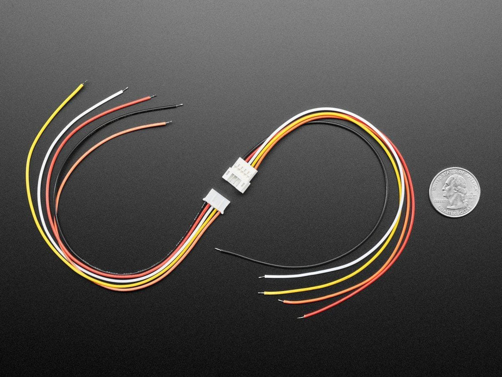 2.0mm Pitch 5-pin Cable Matching Pair - JST PH Compatible by The Pi Hut - The Pi Hut