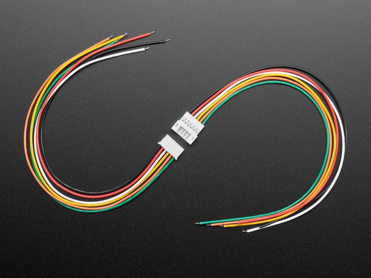 2.0mm Pitch 6-pin Cable Matching Pair - JST PH Compatible by The Pi Hut - The Pi Hut