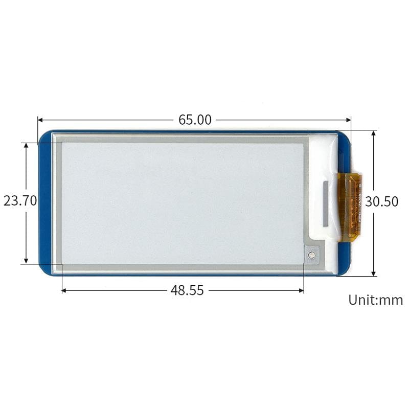 2.13" Black/White E-Ink/E-Paper Display Module for Raspberry Pi Pico (250×122) - The Pi Hut