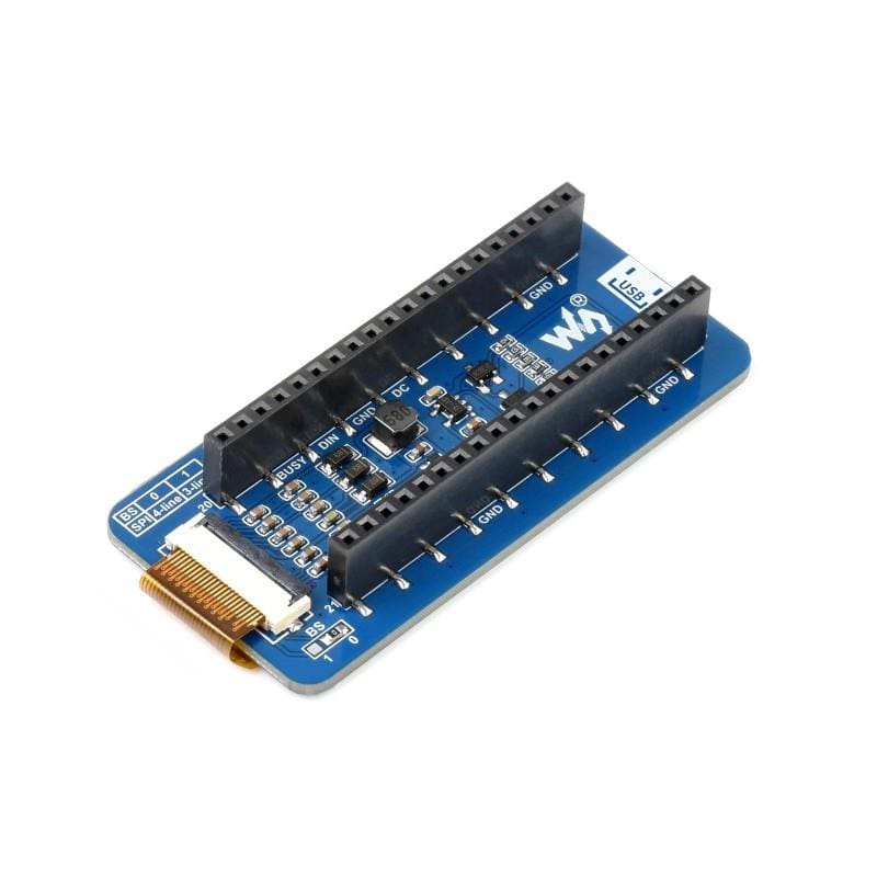 2.13" Red/Black/White E-Ink E-Paper Display Module for Raspberry Pi Pico (212×104) by Waveshare - The Pi Hut