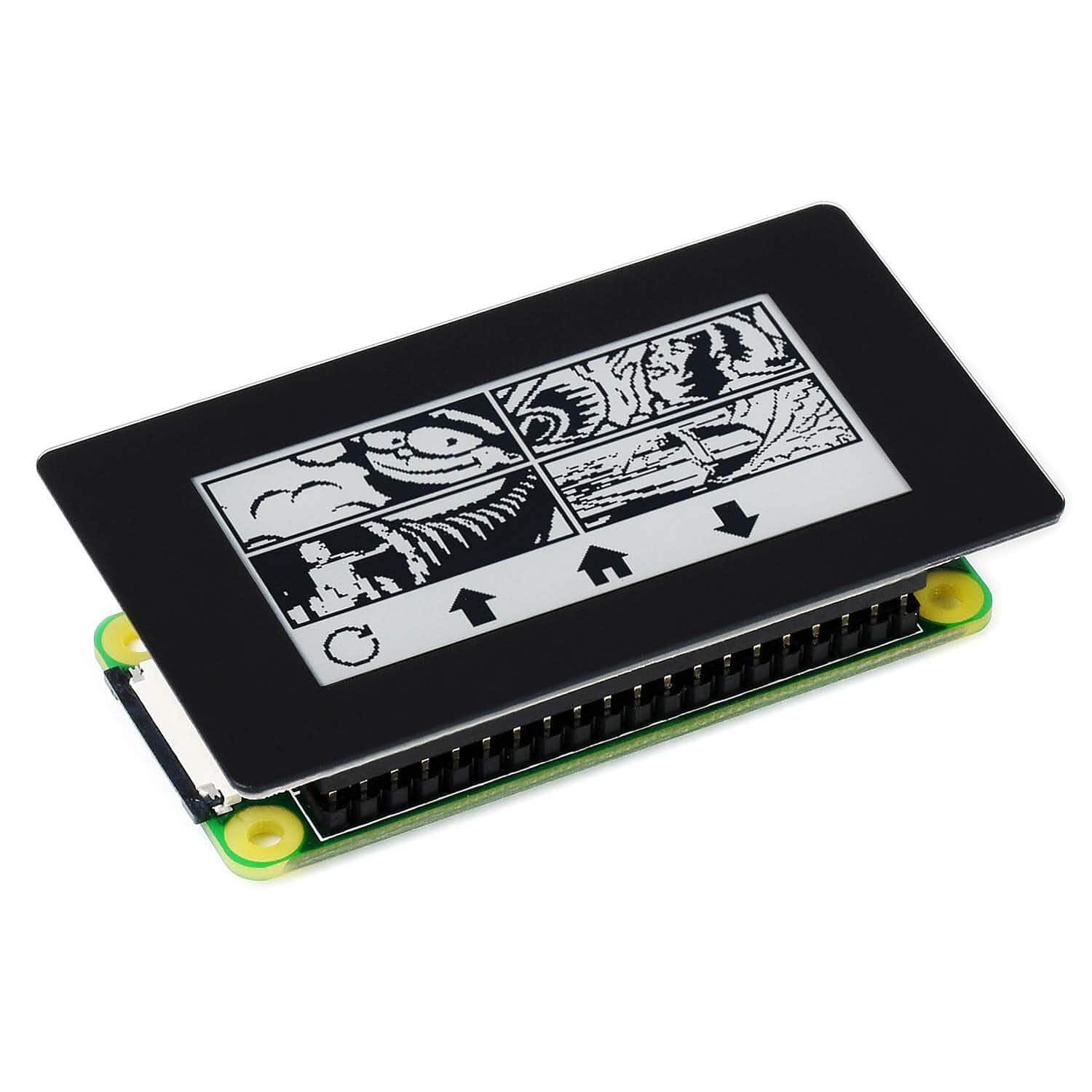 2.13" Touchscreen E-Paper HAT for Raspberry Pi (Black/White) (250×122) by Waveshare - The Pi Hut