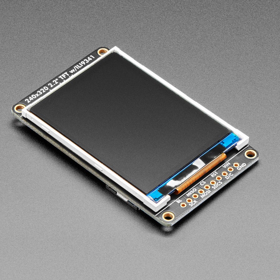 2.2" 18-bit color TFT LCD display with microSD card breakout - EYESPI Connector by Adafruit - The Pi Hut