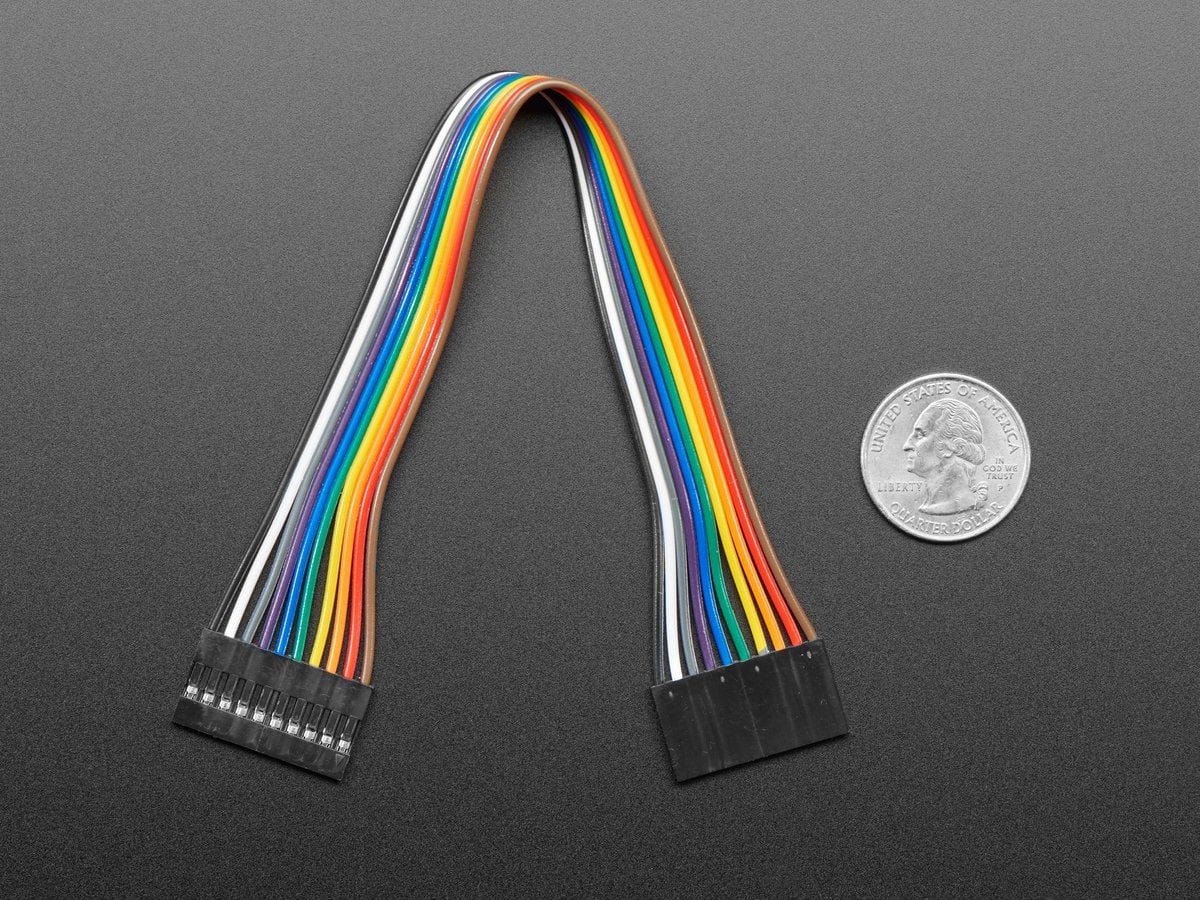 2.54mm 0.1" Pitch 10-pin Jumper Cable - 20cm long by The Pi Hut - The Pi Hut