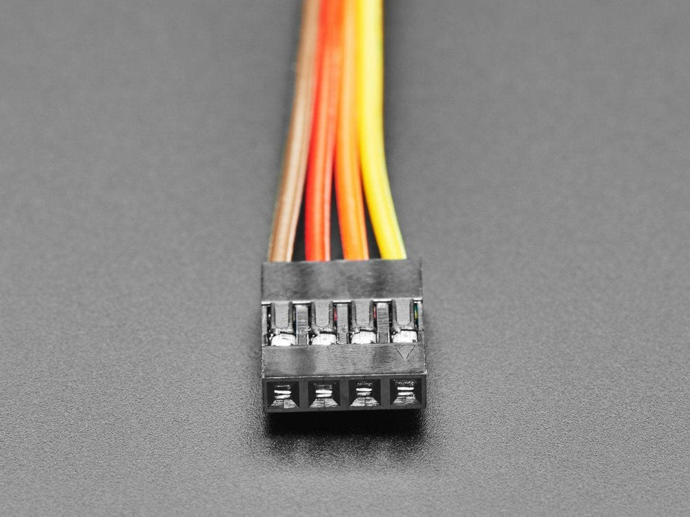 2.54mm 0.1" Pitch 4-pin Jumper Cable - 20cm long by The Pi Hut - The Pi Hut