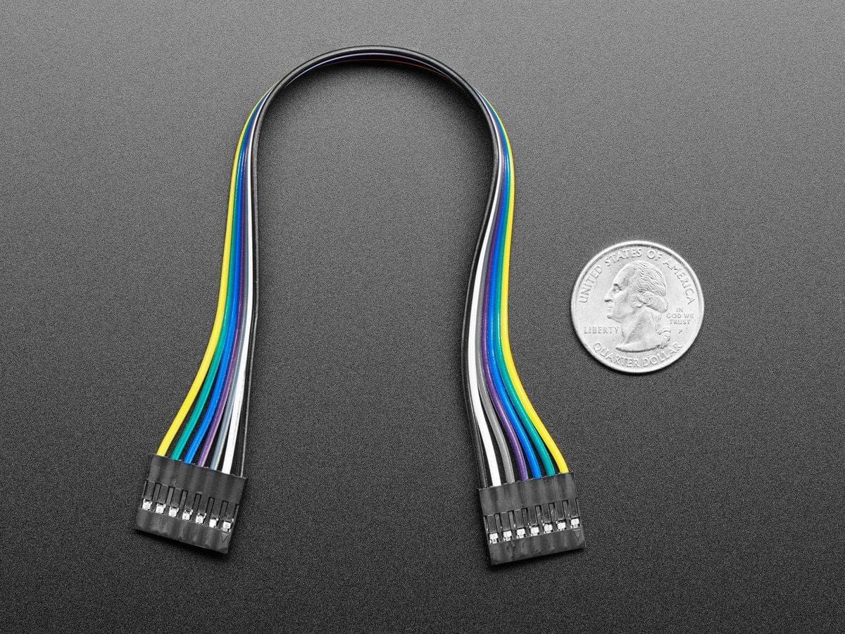 2.54mm 0.1" Pitch 7-pin Jumper Cable - 20cm long by The Pi Hut - The Pi Hut