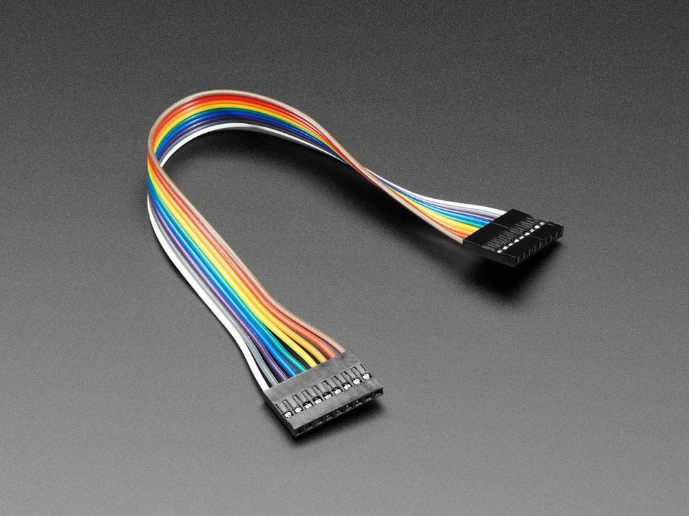 2.54mm 0.1" Pitch 9-pin Jumper Cable - 20cm long by The Pi Hut - The Pi Hut