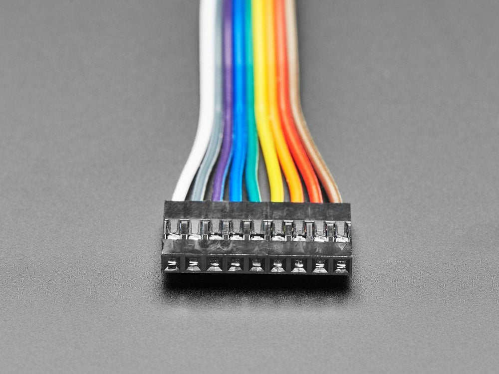 2.54mm 0.1" Pitch 9-pin Jumper Cable - 20cm long by The Pi Hut - The Pi Hut