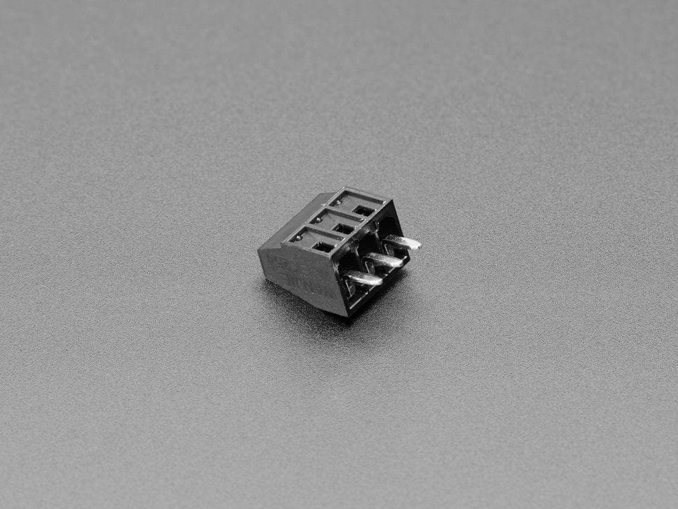 2.54mm/0.1" Pitch Terminal Block - 3-pin by The Pi Hut - The Pi Hut