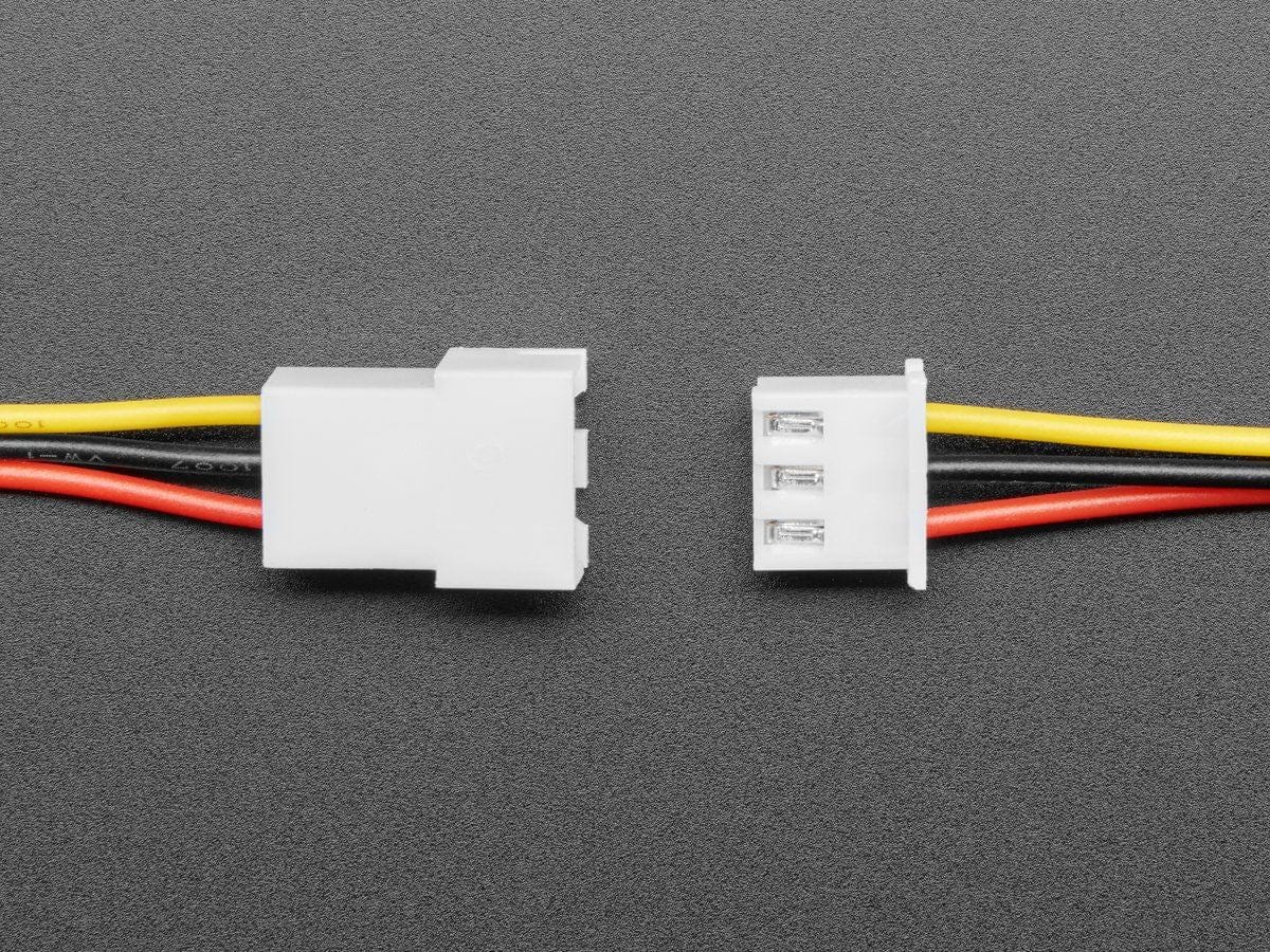 2.5mm Pitch 3-pin Cable Matching Pair - JST XH Compatible by The Pi Hut - The Pi Hut