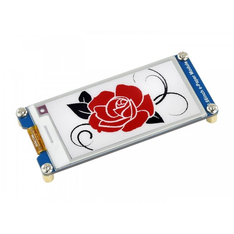 2.66" Red/Black/White E-Ink Display Module (B) (296x152) by Waveshare - The Pi Hut