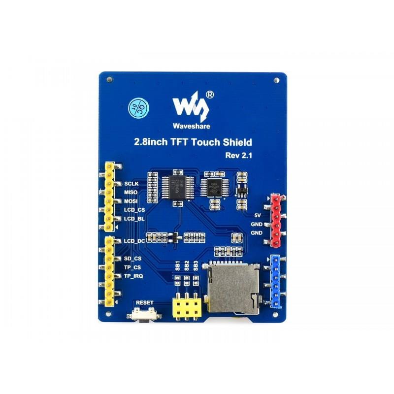 2.8" Touch LCD Shield for Arduino by Waveshare - The Pi Hut
