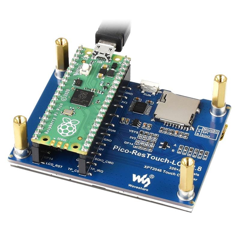 2.8" Touchscreen IPS LCD Display for Raspberry Pi Pico (320x240) by Waveshare - The Pi Hut