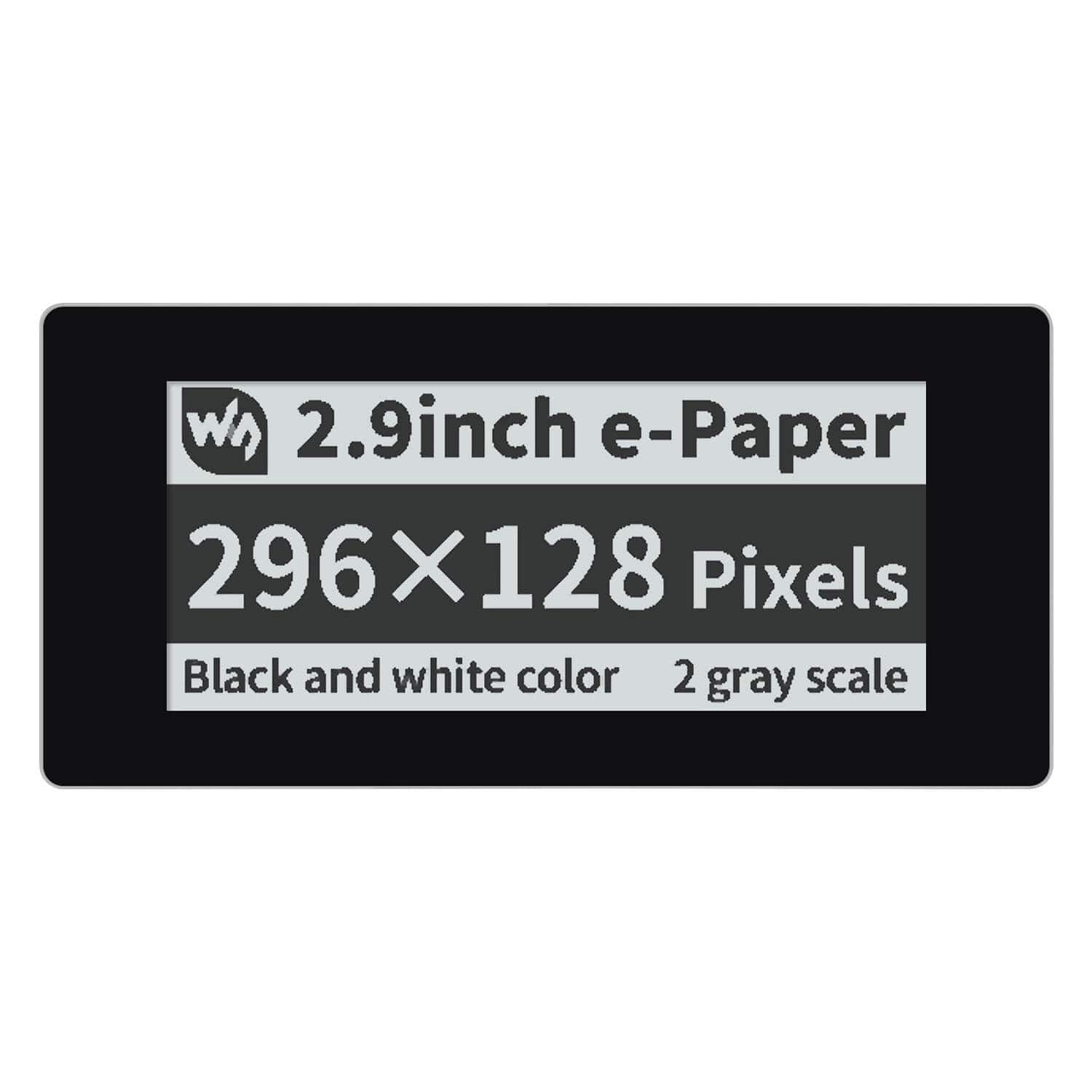 2.9" Touchscreen E-Paper Display Module for Raspberry Pi Pico (296×128) (Black/White) by Waveshare - The Pi Hut