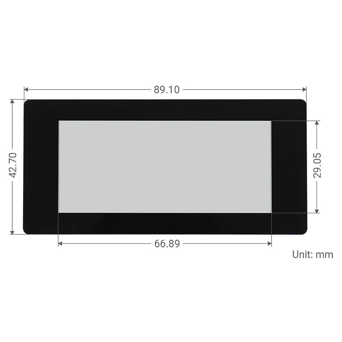 2.9" Touchscreen E-Paper Display Module for Raspberry Pi Pico (296×128) (Black/White) by Waveshare - The Pi Hut