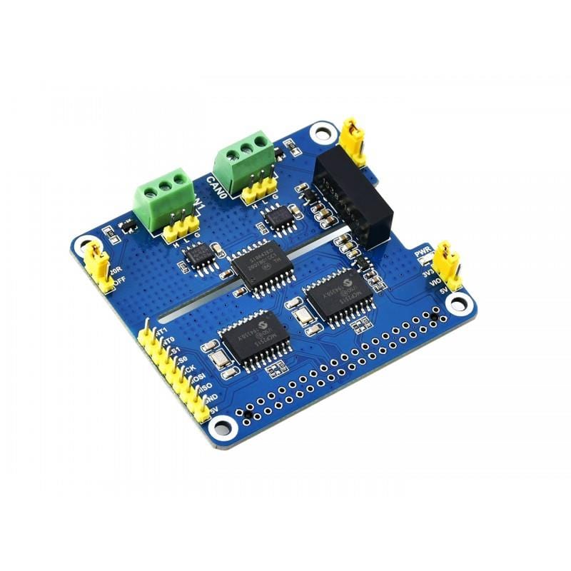 2-Channel Isolated CAN HAT for Raspberry Pi by Waveshare - The Pi Hut