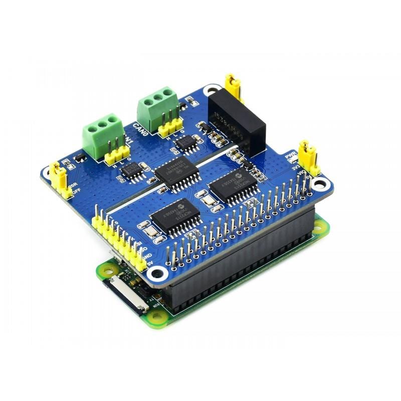 2-Channel Isolated CAN HAT for Raspberry Pi by Waveshare - The Pi Hut