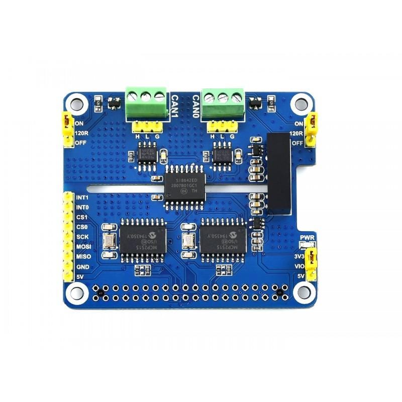2-Channel Isolated CAN HAT for Raspberry Pi by Waveshare - The Pi Hut