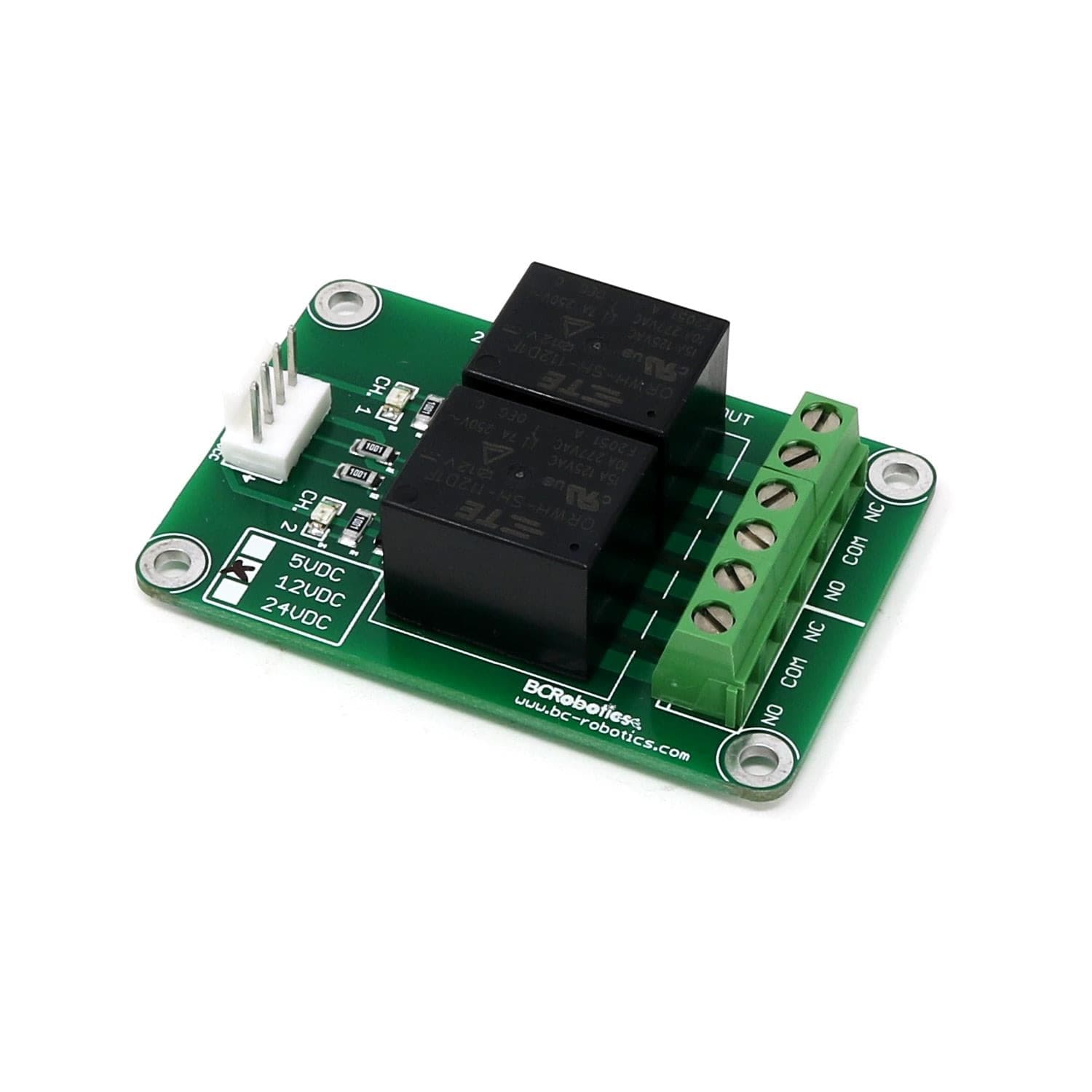 2 Channel Relay Breakout – 12V by BCRobotics - The Pi Hut