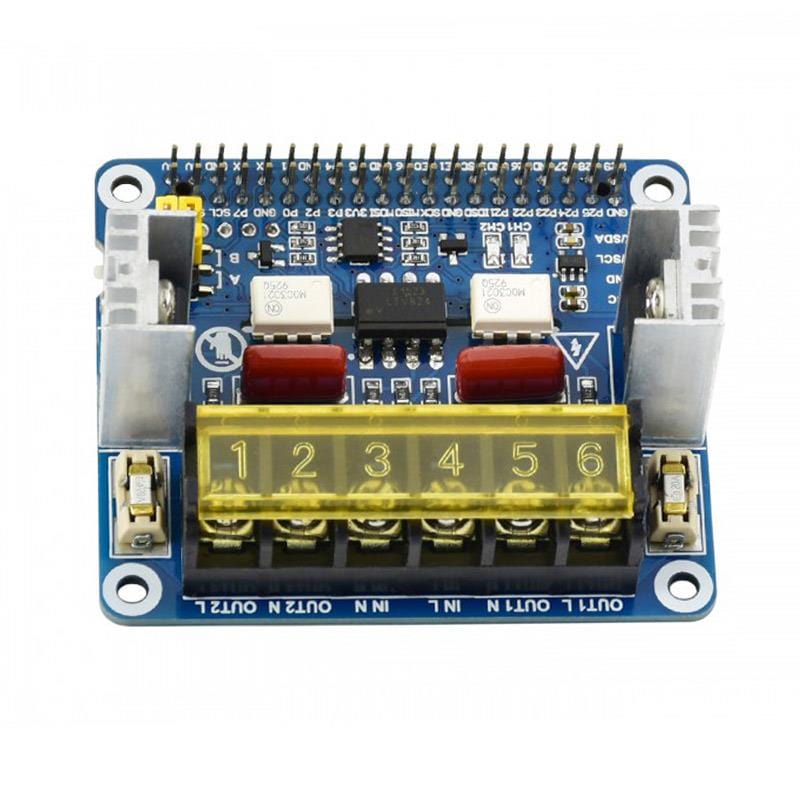 2-Channel Triac HAT for Raspberry Pi by Waveshare - The Pi Hut