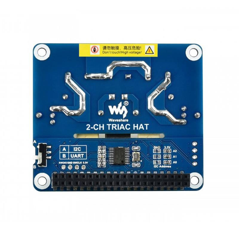 2-Channel Triac HAT for Raspberry Pi by Waveshare - The Pi Hut