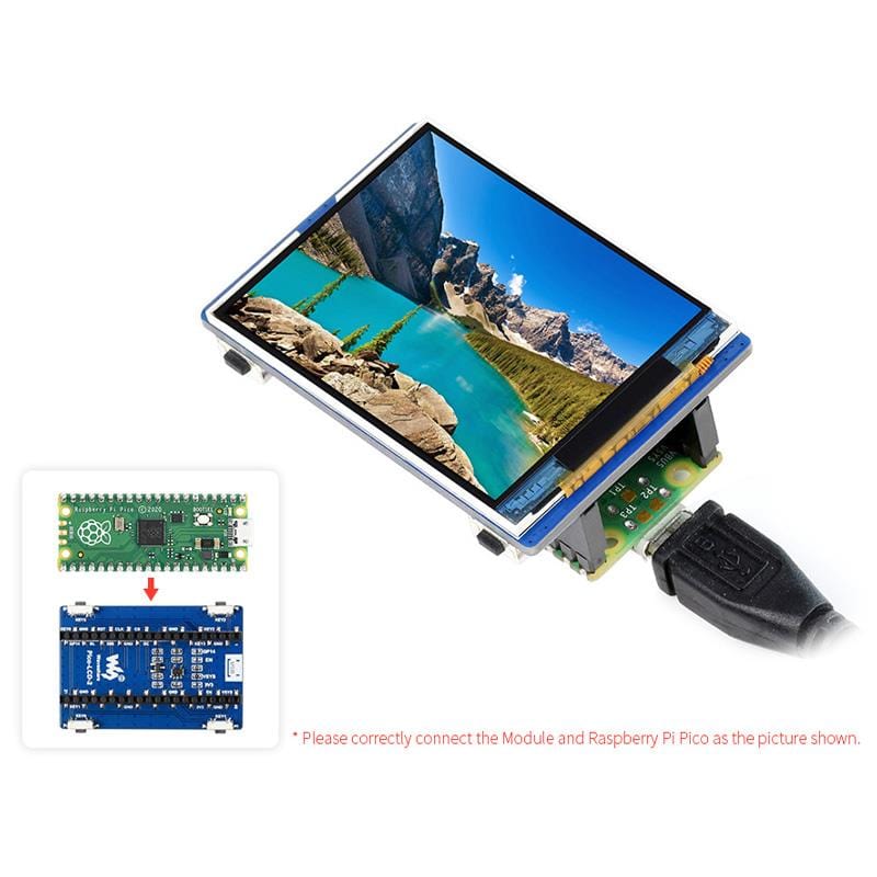 2" IPS LCD Display for Raspberry Pi Pico (320x240) by Waveshare - The Pi Hut