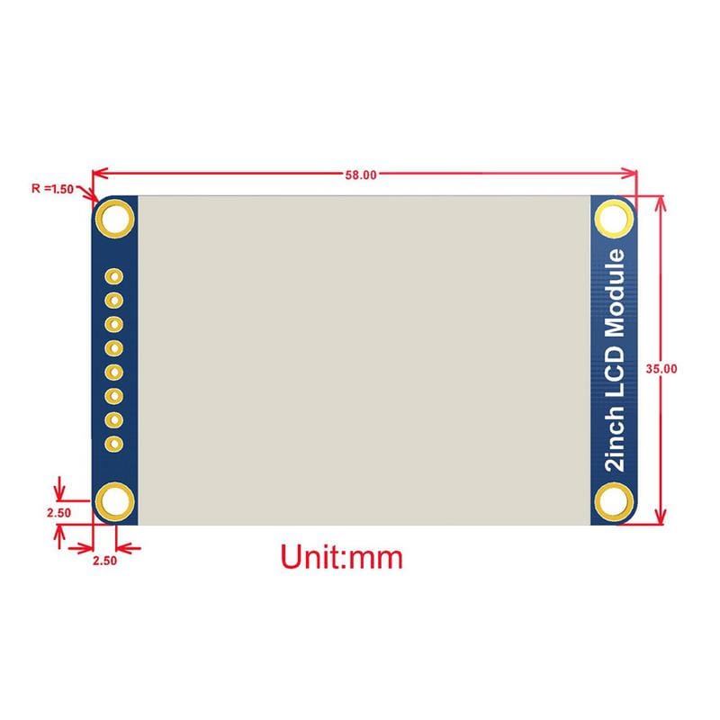 2" IPS LCD Display Module (240x320) by Waveshare - The Pi Hut