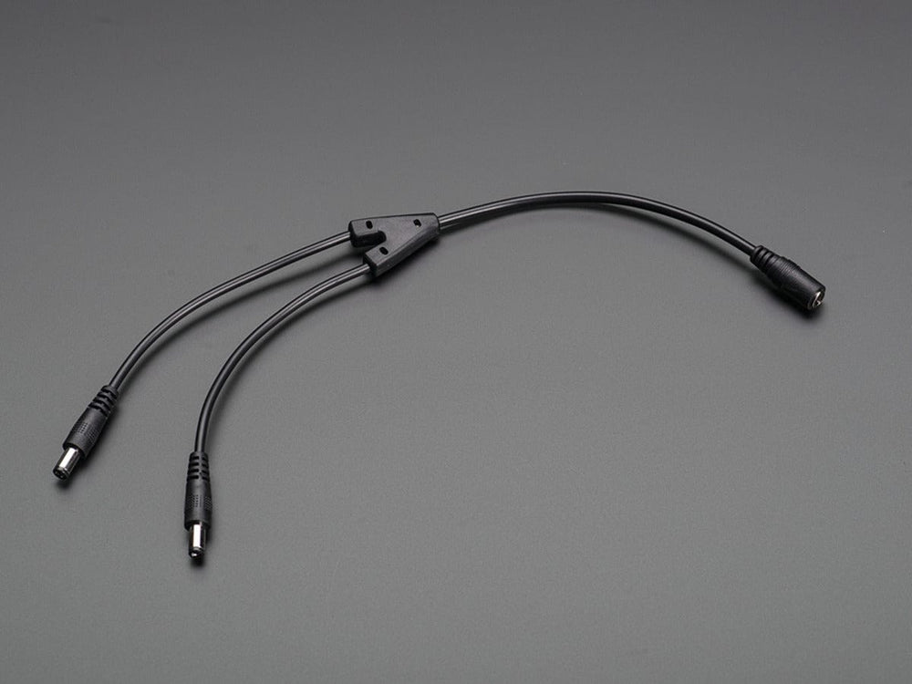 2-Way 2.1mm DC Barrel Jack Splitter Squid by The Pi Hut - The Pi Hut