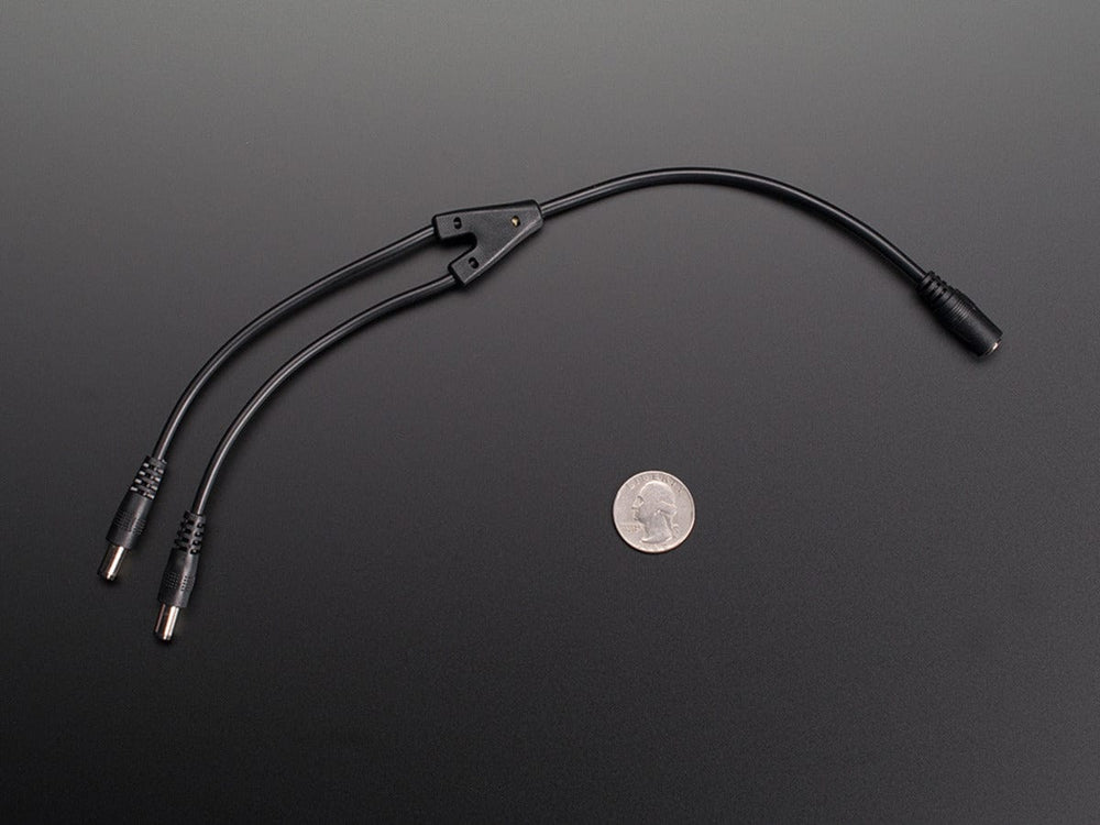 2-Way 2.1mm DC Barrel Jack Splitter Squid by The Pi Hut - The Pi Hut