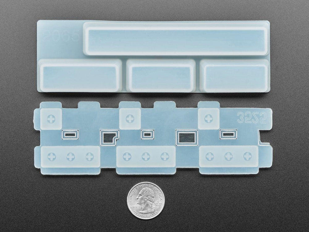 2 x 2.25U, 1 x 2.75U and Space Bar Keycap Mold (MX Compatible Switches) by The Pi Hut - The Pi Hut