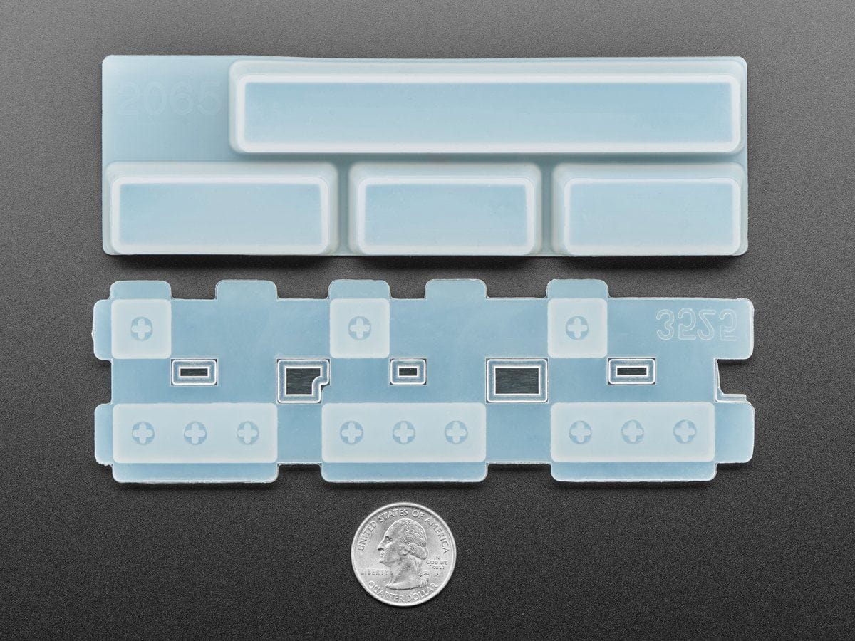 2 x 2.25U, 1 x 2.75U and Space Bar Keycap Mold (MX Compatible Switches) - The Pi Hut