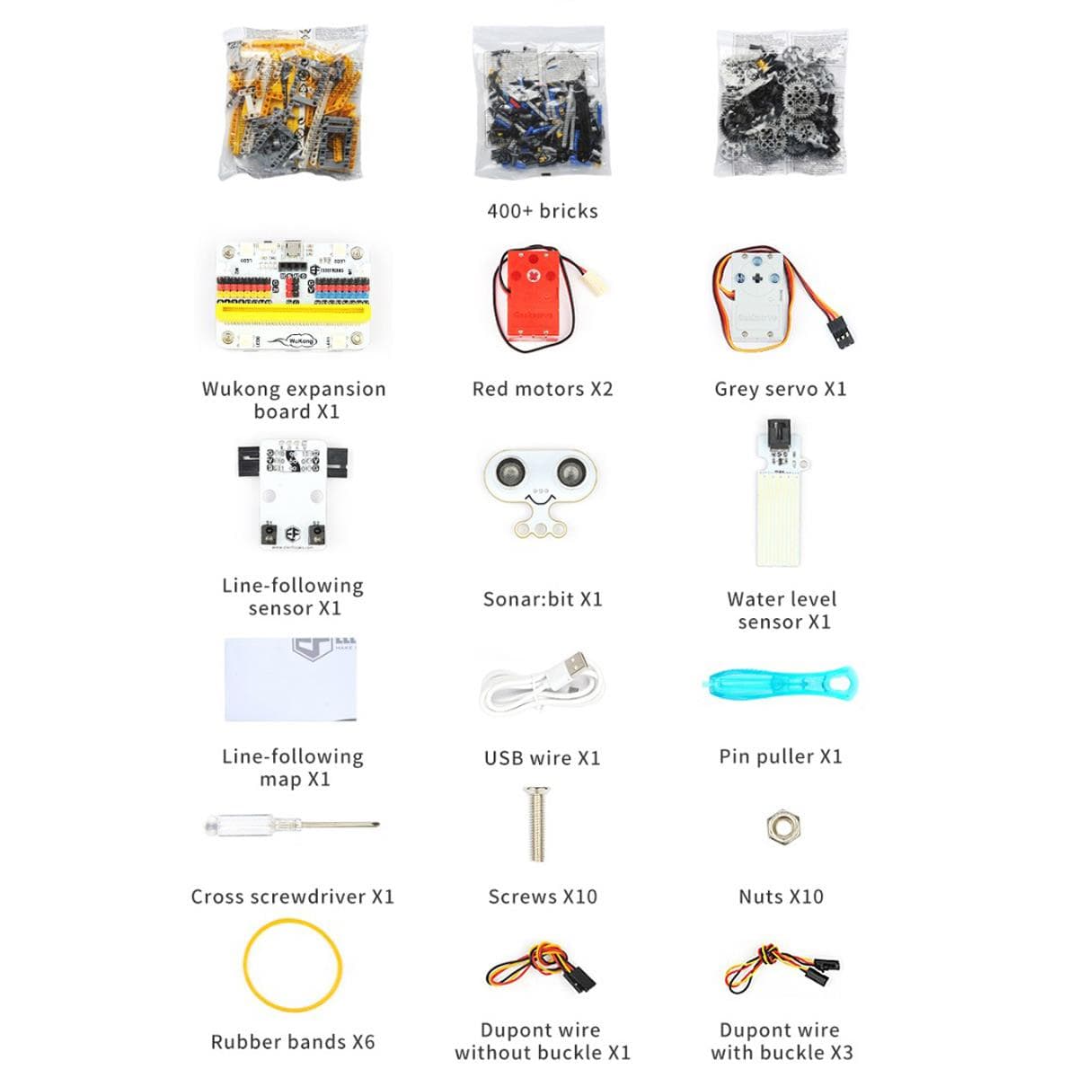 32-in-1 micro:bit Wonder Building Kit (micro:bit not included) by Elecfreaks - The Pi Hut