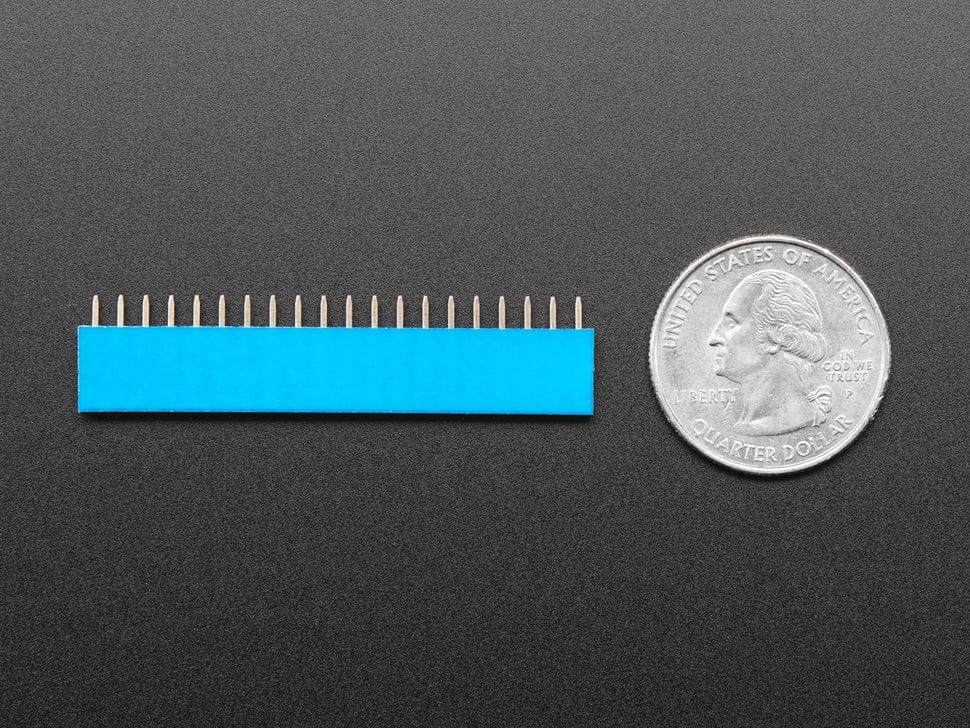 20-pin 0.1" Female Header - Blue - 5 pack by The Pi Hut - The Pi Hut