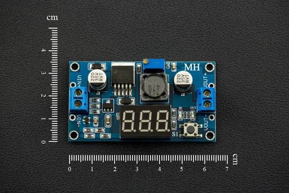 20W Adjustable DC-DC Buck Converter with Digital Display by The Pi Hut - The Pi Hut