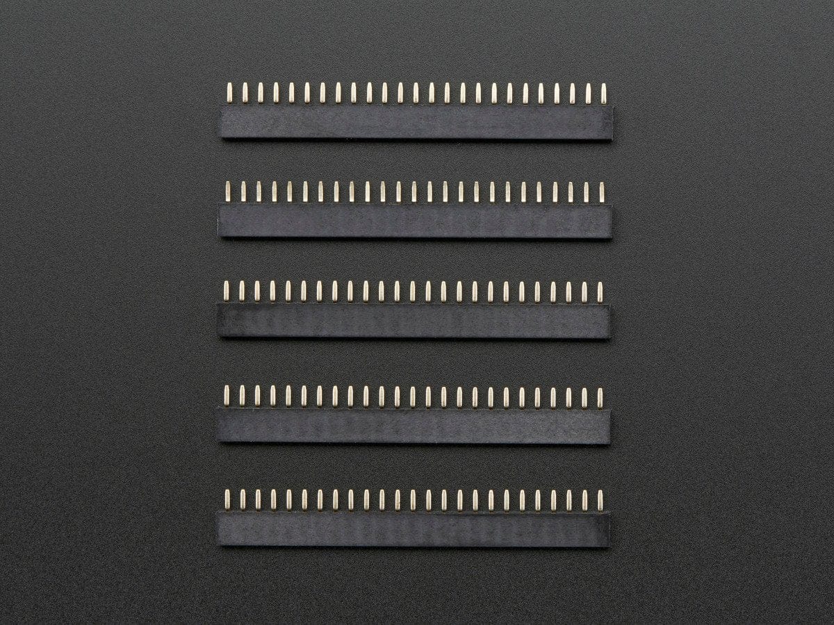 2mm Pitch 25-Pin Female Socket Headers - Pack of 5 by The Pi Hut - The Pi Hut