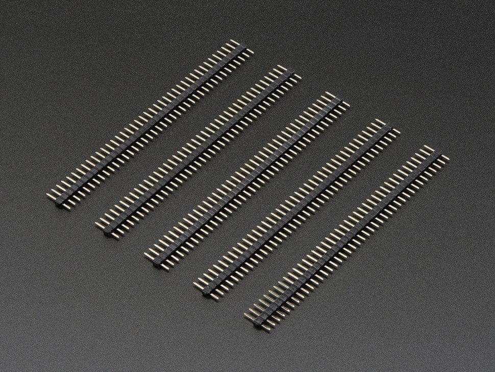 2mm Pitch 40-Pin Break-apart Male Headers - Pack of 5 by The Pi Hut - The Pi Hut