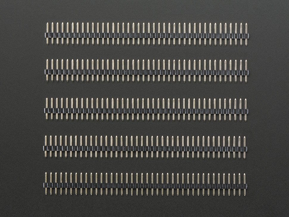 2mm Pitch 40-Pin Break-apart Male Headers - Pack of 5 by The Pi Hut - The Pi Hut