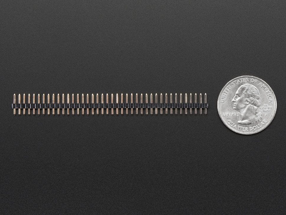 2mm Pitch 40-Pin Break-apart Male Headers - Pack of 5 by The Pi Hut - The Pi Hut