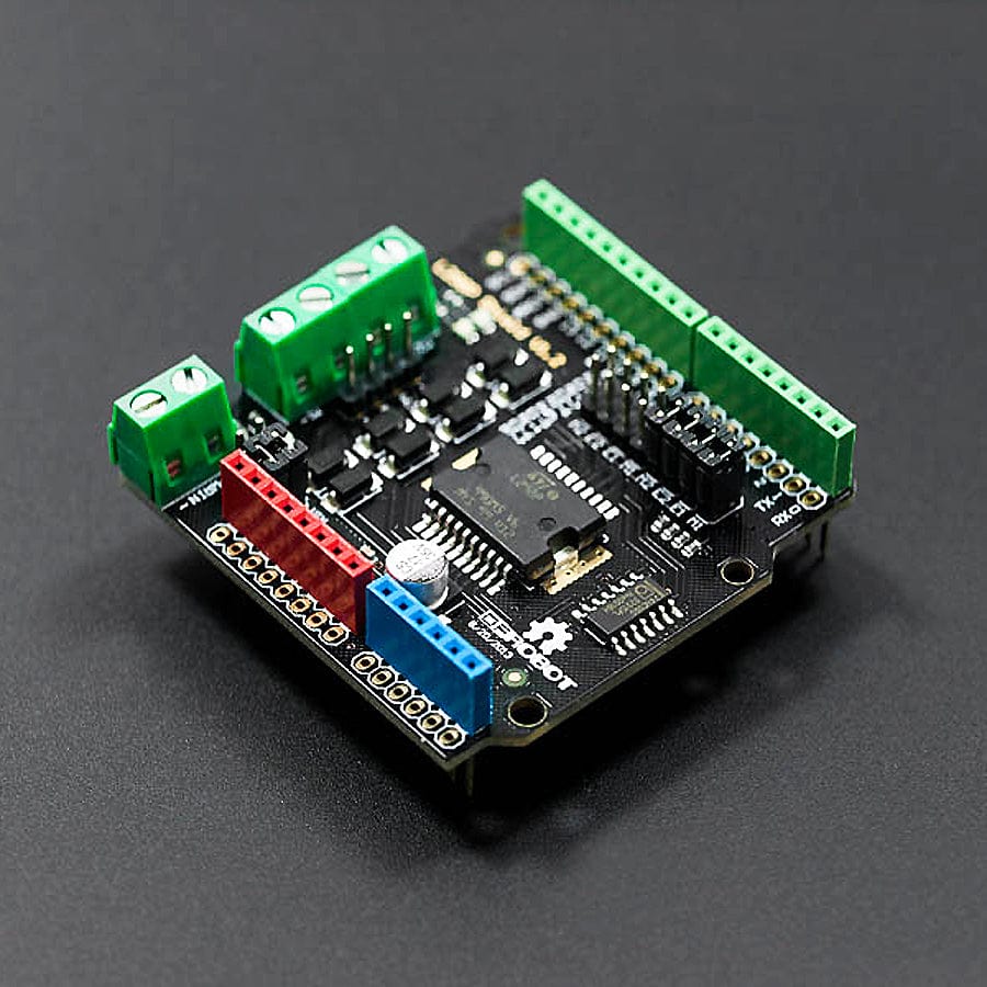 2x2A DC Motor Shield for Arduino by DFRobot - The Pi Hut