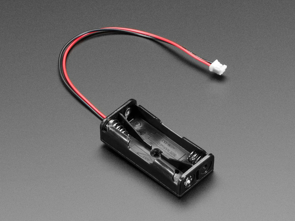 2 x AAA Open Battery Holder with JST PH Connector by The Pi Hut - The Pi Hut