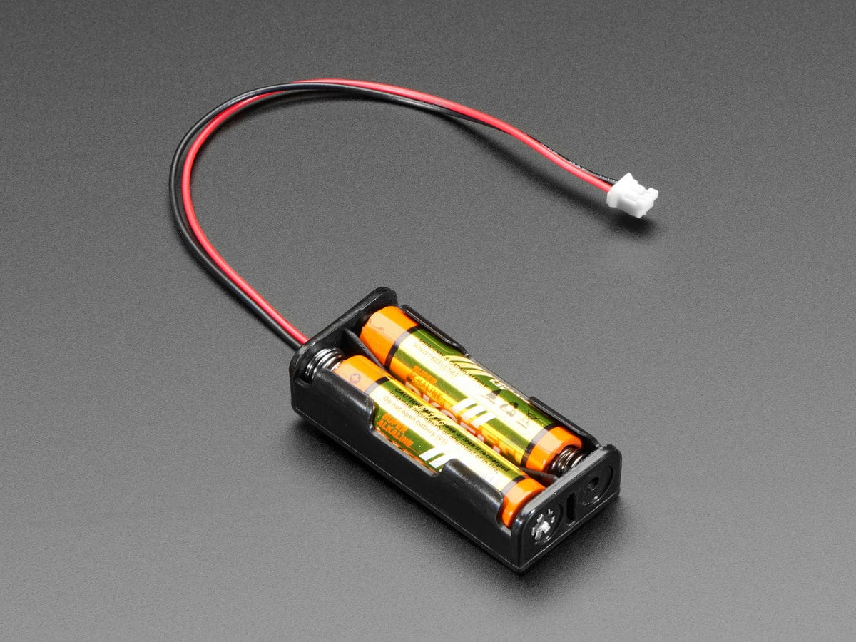 2 x AAA Open Battery Holder with JST PH Connector by The Pi Hut - The Pi Hut