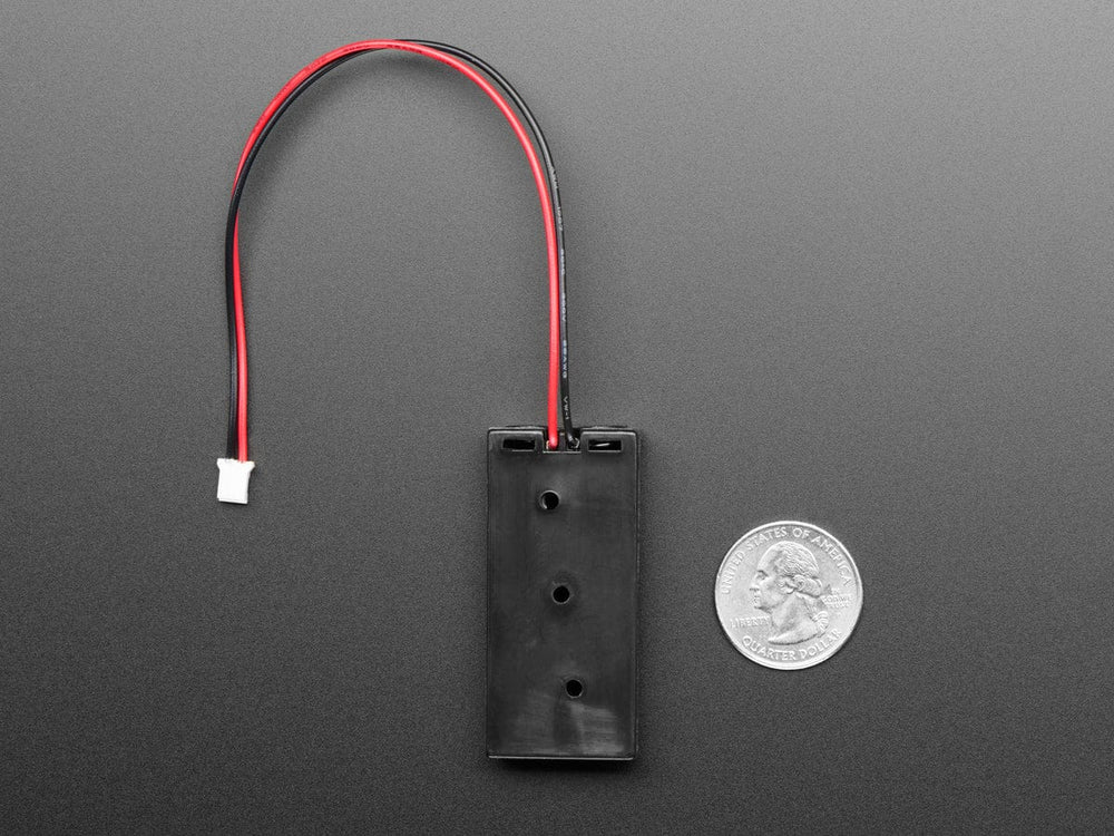 2 x AAA Open Battery Holder with JST PH Connector by The Pi Hut - The Pi Hut