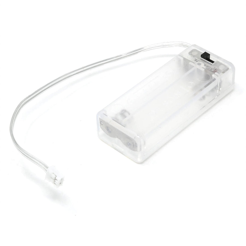 2xAAA Clear Battery Holder for BBC micro:bit by The Pi Hut - The Pi Hut
