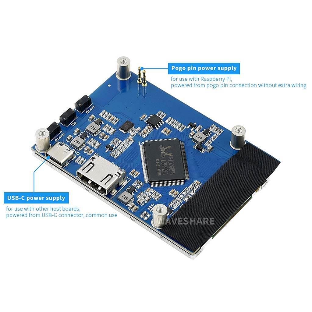 3.2" IPS HDMI LCD Display for Raspberry Pi (800x480) by Waveshare - The Pi Hut